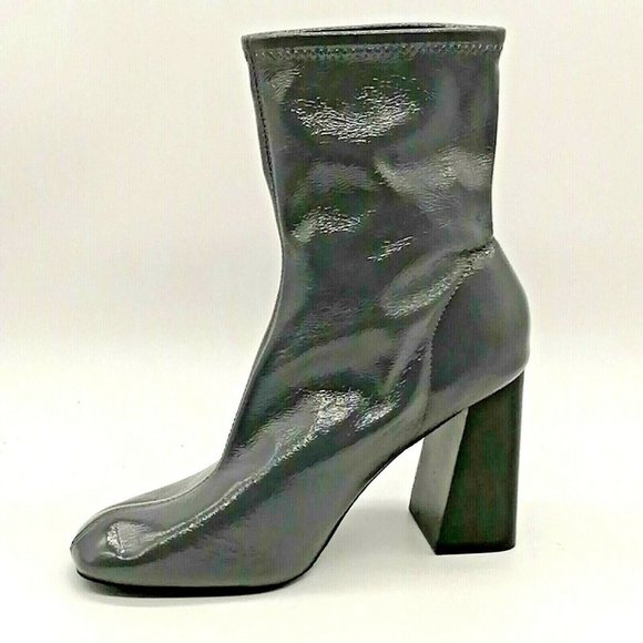 Top Shop Womens Pull On High Heel Ankle Boot Grey‎ EUR 38 - Picture 1 of 10